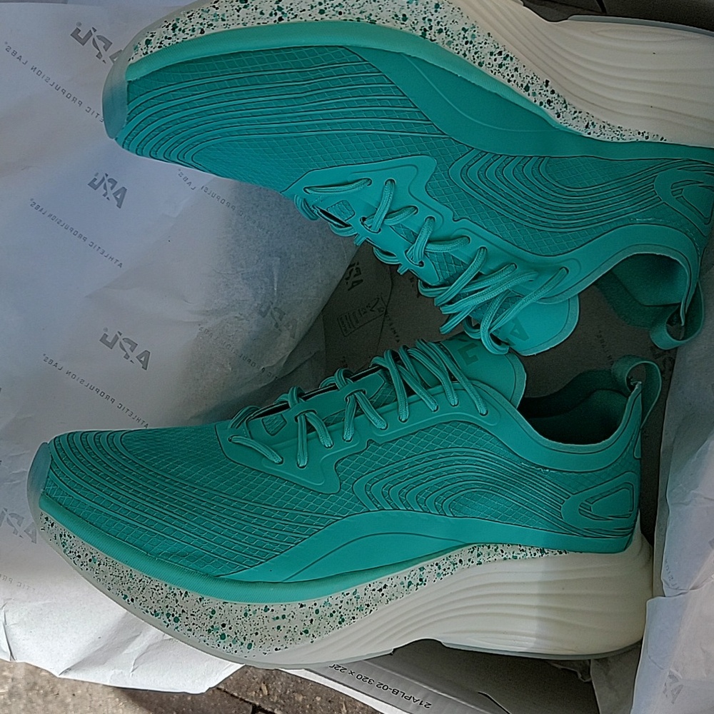 APL Streamlines Mint Tropical Green Speckle Womens Sz 9 New In Box - Picture 7 of 13